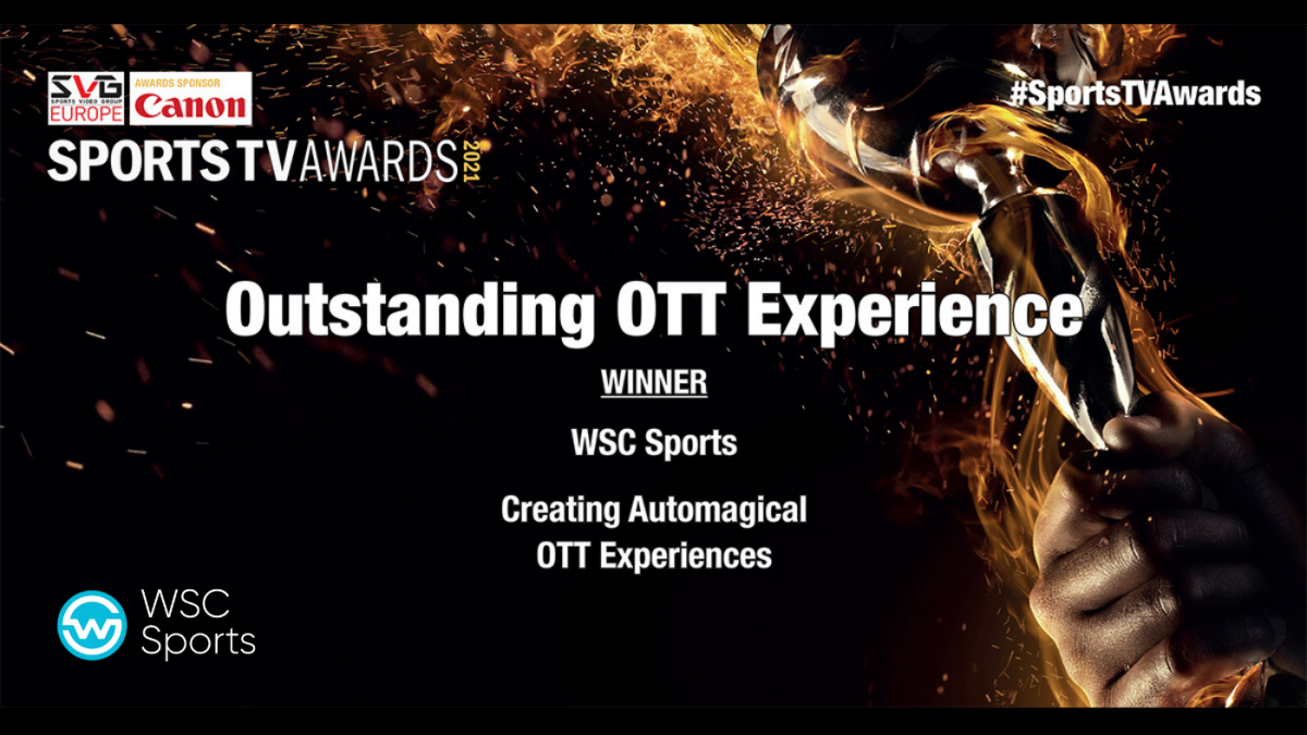 Read more about the article WSC Sports Wins Award for Outstanding OTT Experience at the Sports TV Awards