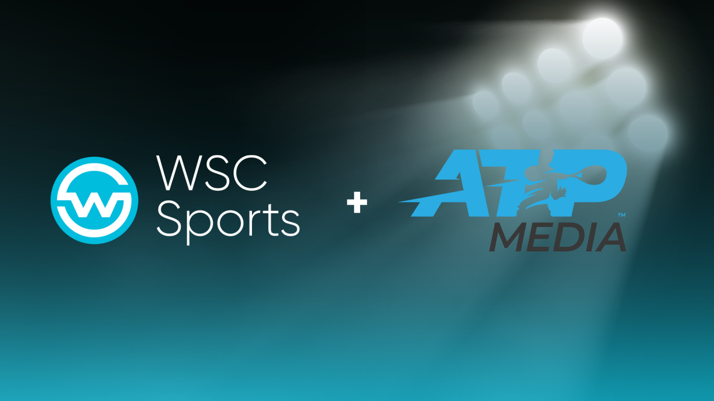 WSC Sports and ATP logos against dark background with stadium lights.