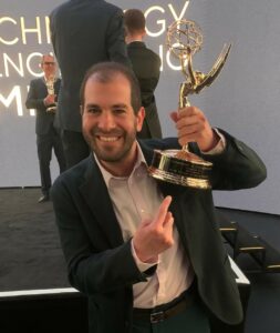 WSC Sports' Aviv Arnon Collecting Emmy Award