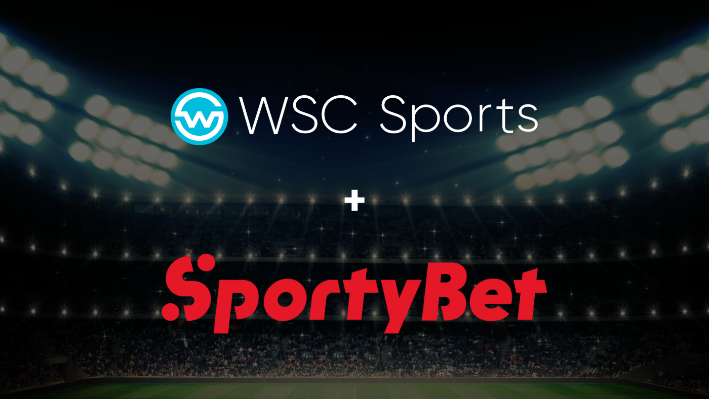 WSC Sports and Sportybet logos against a stadium