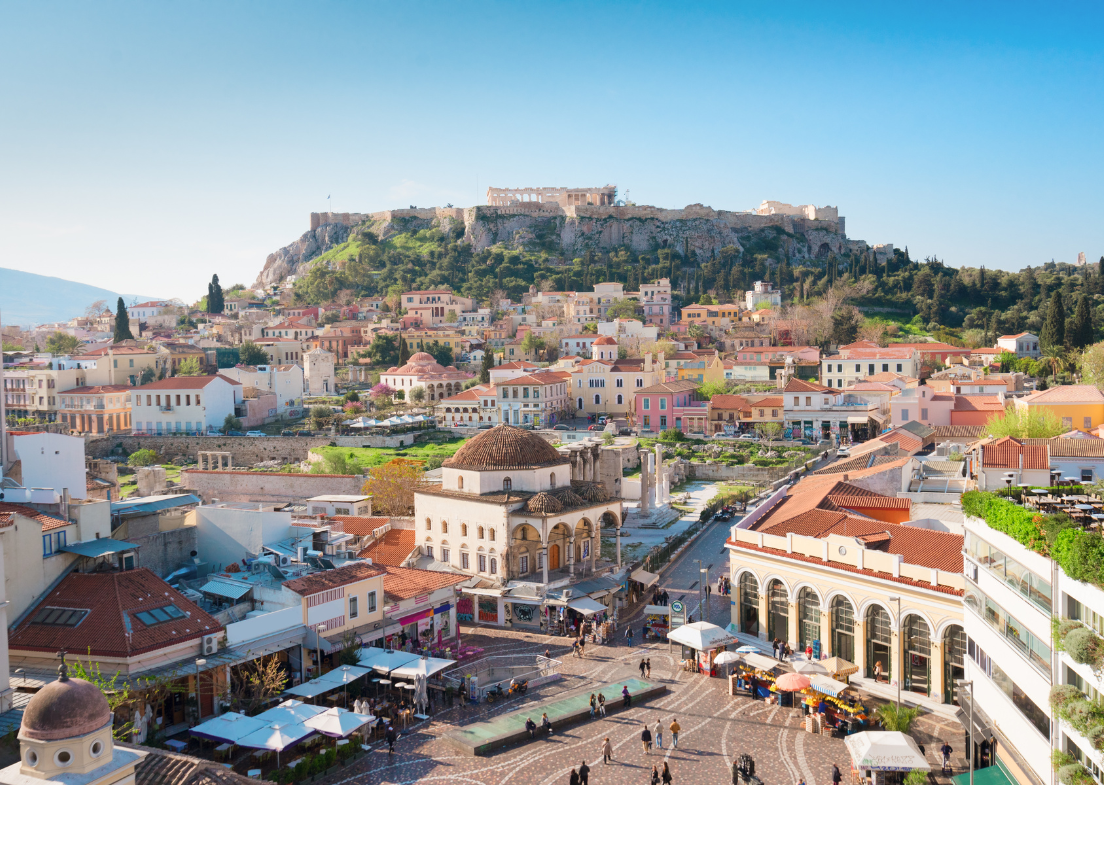 Skyline of Athens, Greece